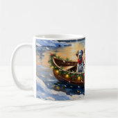Mug Noël en bateau dalmate (Gauche)