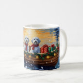 Mug Noël en bateau maltais (Devant droit)