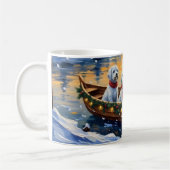 Mug Noël en bateau maltais (Gauche)