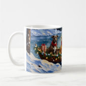 Mug Noël en bateau pour Pitbull (Gauche)