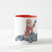 Mug Noël en Floride Santa Claus équitation Alligator (Centre)