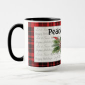 Mug Noël en forêt | Cardinal rouge (Gauche)