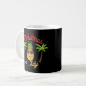 Mug Noël en juillet Ananas (Devant gauche)