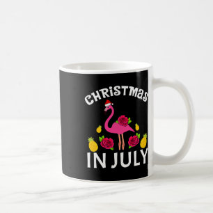 Mug Noël en juillet Flamingo Hawaïen Eté Plage V