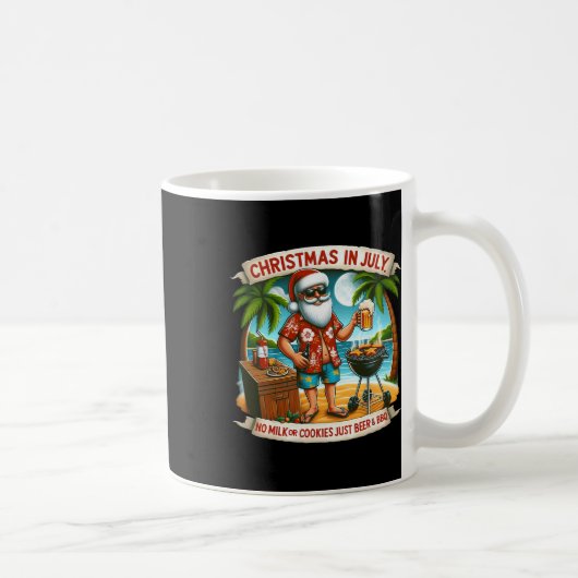 Mug Noël en juillet pas de lait ou de biscuits juste d (Droite)