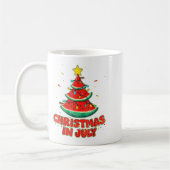 Mug Noël En Juillet Pastèque Noël Arbre Plage Summe (Gauche)