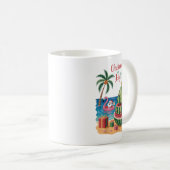 Mug Noël En Juillet Pastèque Noël Plage Père Noël (Devant droit)