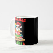 Mug Noël En Juillet Père Noël Tie Dye Surf D'Été Surfi (Devant gauche)