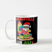 Mug Noël En Juillet Père Noël Tie Dye Surf D'Été Surfi (Gauche)