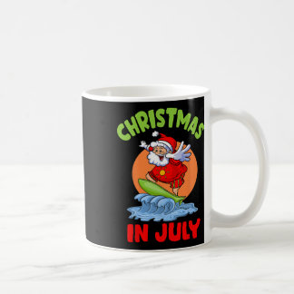 Mug Noël en juillet Santa Surfant Enfants Tout-Petits