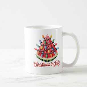Mug Noël En Juillet Watermelon Tree Beach Summer Haw
