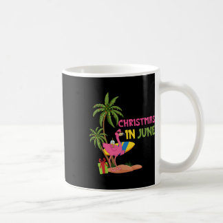 Mug Noël En Juin Flamant rose Noël Vacances D'Été