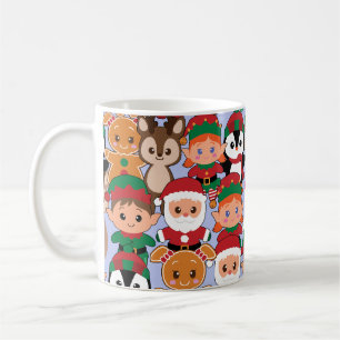 Mug Noël en peluche coloré avec de nombreuses professi