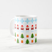 Mug Noël en pixel art (Devant gauche)