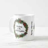 Mug Noël en Royaume-Uni monogramme photo de pays (Devant gauche)