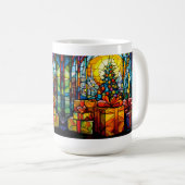 Mug Noël en vitrail (Devant droit)