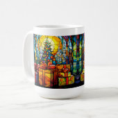 Mug Noël en vitrail (Devant gauche)