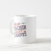Mug Noël-Enseignant-Joyeux et brillant (Devant gauche)