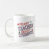 Mug Noël-Enseignant-Joyeux et brillant (Gauche)