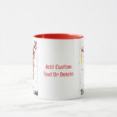 Mug Noël Enseignant Le Plus Mignon Renne Équipe Drôle (Centre)