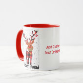 Mug Noël Enseignant Le Plus Mignon Renne Équipe Drôle (Devant gauche)