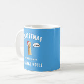 Mug NOËL EST MEILLEUR AVEC LES ROLLS SAUSAGE BONNE Sau (Devant gauche)