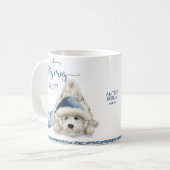 Mug Noël est Ruff, Amoureux des chiens Christmas Puppy (Devant gauche)