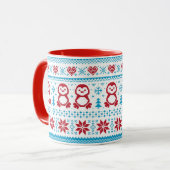 Mug Noël et l'hiver ont tricoté le motif (Devant gauche)