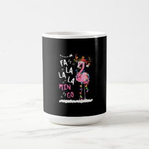 Mug Noël - Fa-La-La-Mingo Flamant rose avec Noël