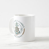 Mug Noël Famille Nautique Bateau vacances Personnalisé (Devant gauche)