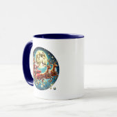 Mug Noël festif ajouter monogramme Père Noël (Devant gauche)