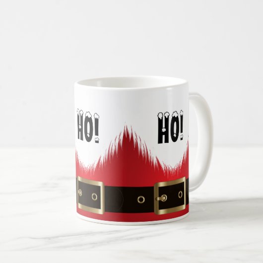 Mug Noël "Festive Père Noël Ho Ho Ho Ho" (Devant droit)