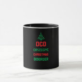 Mug Noël fête drôle cadeau pour la famille - Ocd Obses (Centre)