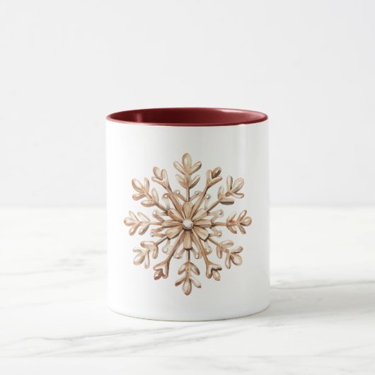 Mug Noël flocon de neige à la crème (Centre)