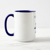 Mug Noël Flocon de Neige Bleu (Gauche)
