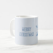 Mug Noël Flocon de Neige Bleu (Devant gauche)
