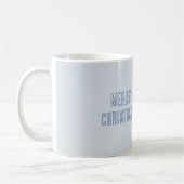 Mug Noël Flocon de Neige Bleu (Gauche)