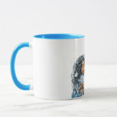 Mug Noël flocon de neige féminin noir (Gauche)
