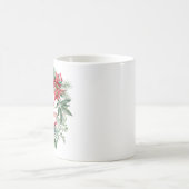 Mug Noël Floral Poinsettia Wreath Joyeux Noël (Centre)