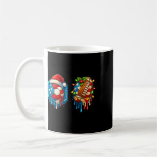Mug Noël Football Drip Drapeau Américain Glace Drip