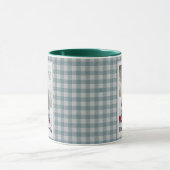Mug Noël Forest Vert Carreaux Rustique Vert (Centre)