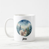 Mug Noël Forêt de montagne Écureuil (Gauche)