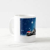 Mug Noël Français Chien de taule Chien Chien de Chien (Devant gauche)