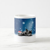 Mug Noël Français Chien de taule Chien Chien de Chien (Centre)