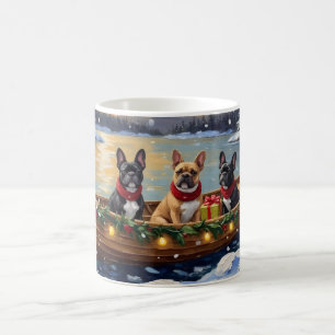 Mug Noël French Bulldog Bateau Fêtes