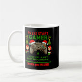 Mug Noel Fun Gamer - Press Start For Christmas (Gauche)