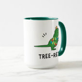 Mug Noël Funny Tree-Rex (Devant droit)