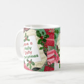 Mug Noël gai de houx (Devant gauche)