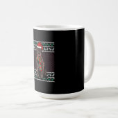 Mug Noël Géant Schnauzer Chien Santa Hat Noël laid (Devant droit)