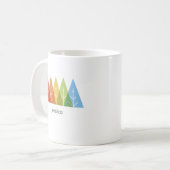 Mug Noël Géométrique moderne (Devant gauche)